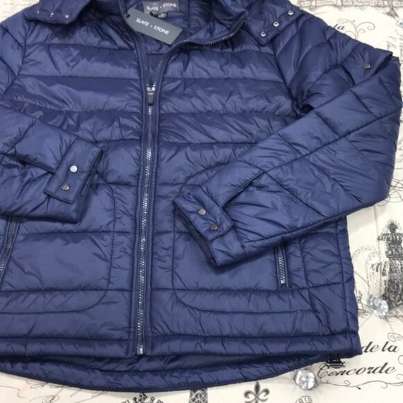Slate & Stone Richard Quilted Removable Hood Puffer - Picture 5 of 8